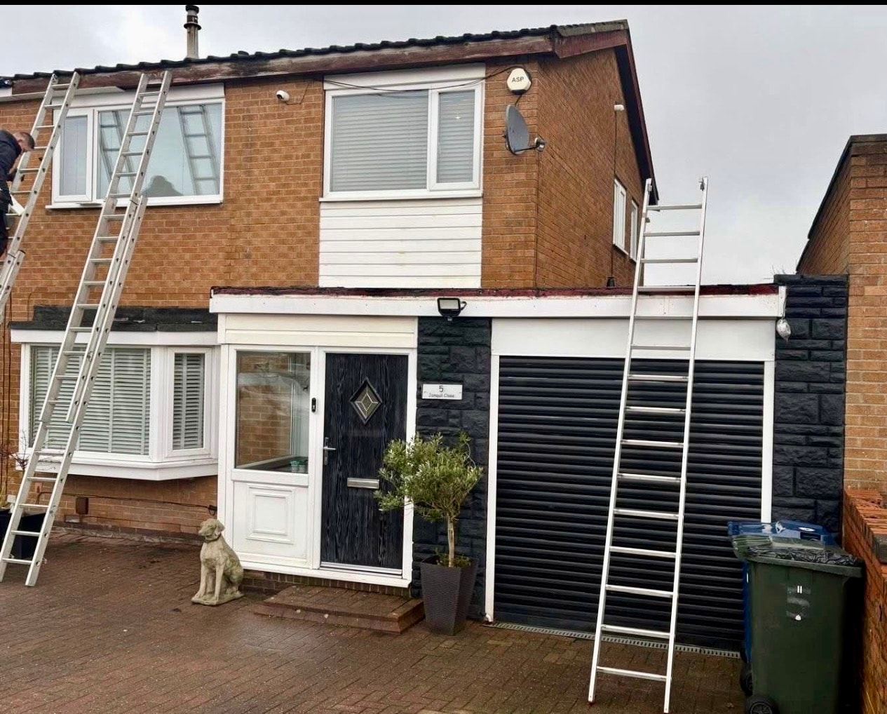 Before-New Roof Structure & Roof Installation