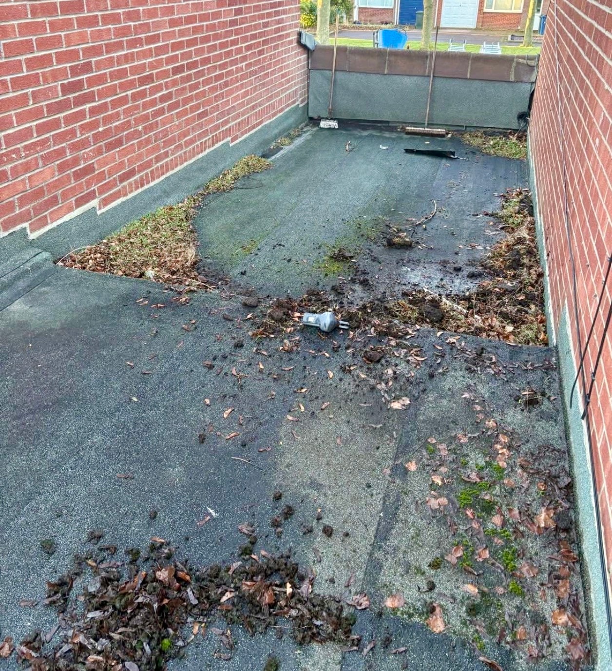 Roofing Project -Flat Roof  Before Replacement