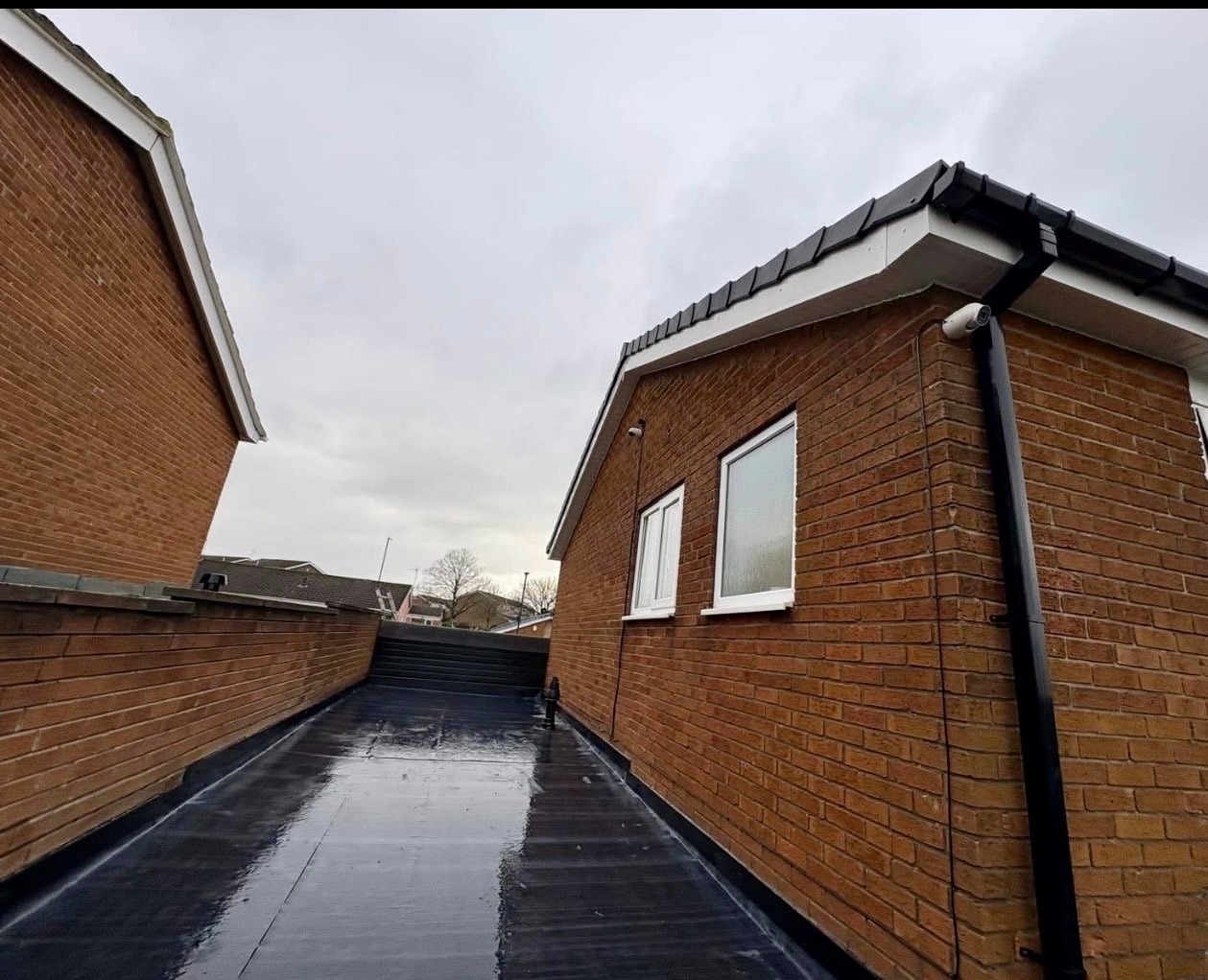 After-Premium EPDM Flat Roof Installation