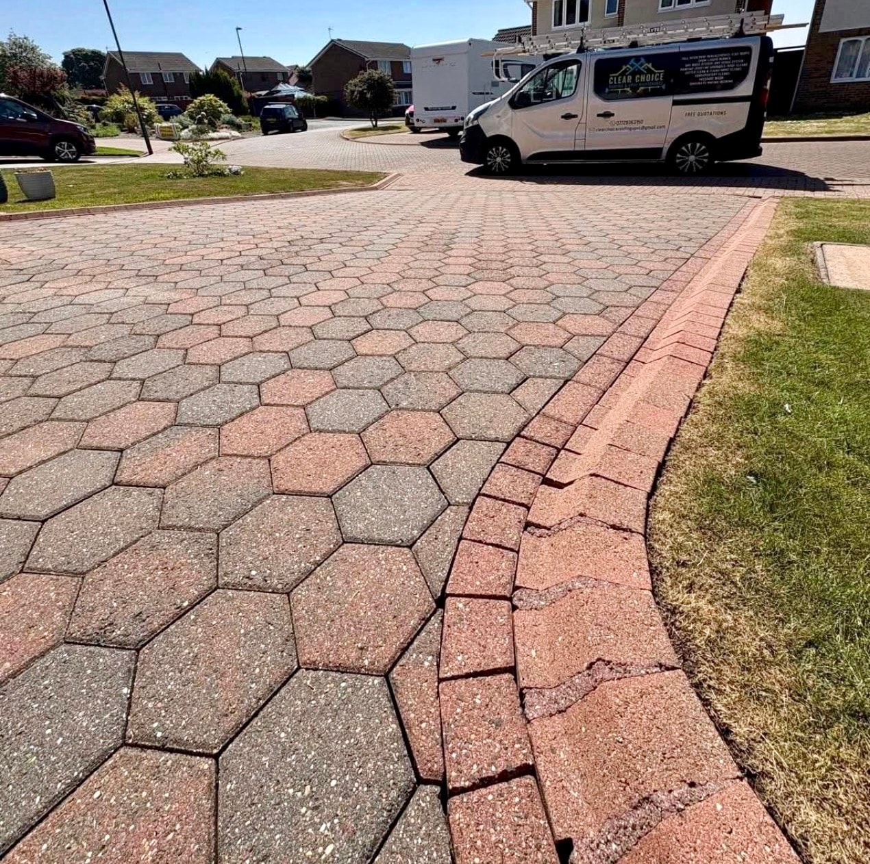 Driveway Jet Washing, Re-Sanding & Sealing